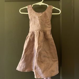 Mabo Linen Pinafore Dress